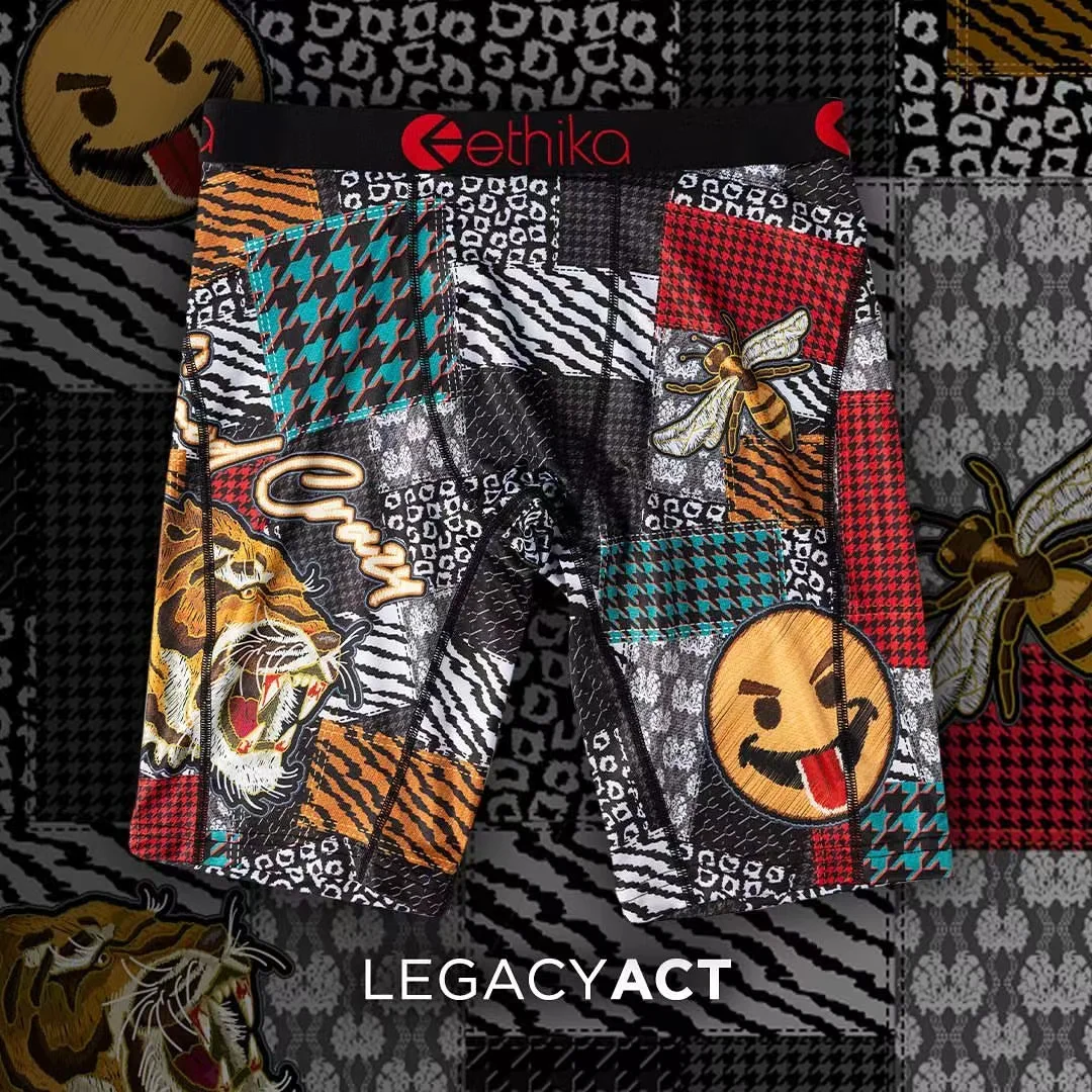 Ethika 2021 The Latest Mens Fashion Camouflage Print Boxer Shorts Personalized Pattern Beach Sports Style | Мужская одежда