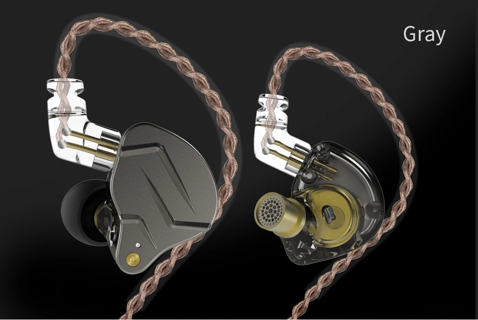 KZ ZSN Pro металлические наушники 1BA+ 1DD гибридные технологии HIFI басы наушники в ухо монитор наушники спортивные шумоподавление Гарнитура