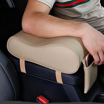 

New leather car center console armrest pad shape for Ford Focus Fusion Escort Kuga Ecosport Fiesta Falcon EDGE/Explorer/