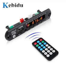 Kebidu Kit MP3 Jogador Decodificador Bordo Bluetooth 5.0 Receptor Do Carro Tela Colorida FM Rádio TF USB 3.5 Milímetros AUX Áudio para O Iphone XS