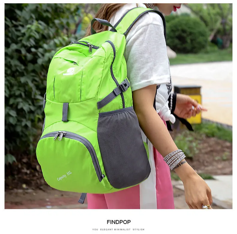 Amazon открытый спортивный рюкзак Водонепроницаемый рюкзак 35L складной рюкзак туристический