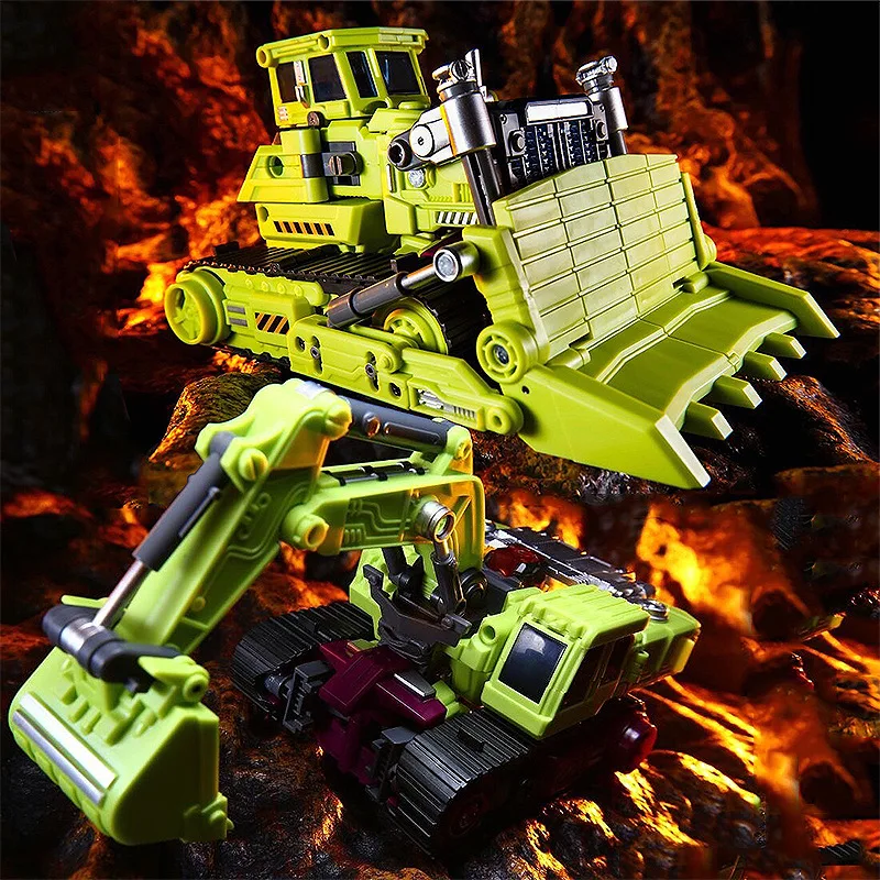 

JINBAO Transformation Toy Jingang Hercules Builder Amplifier Construction Division GT Forklift Mixer Truck Model AC Case