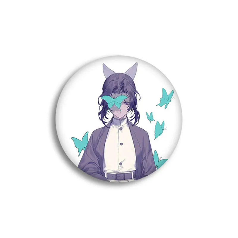 17 Anime Demon Slayer Kimetsu no Yaiba Kamado Tanjirou Pins For Backpacks Cartoon Pin Badge Decoration Brooches Metal Badges for - Color: 17