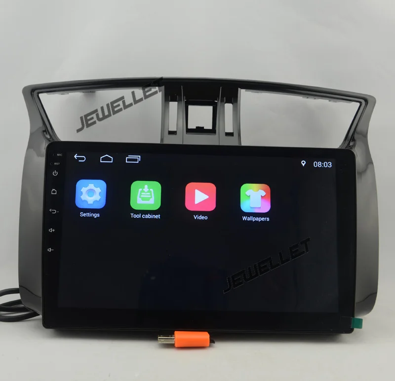 Cheap 10.1" Quad-core 1024*600 HD screen Android 8.1 Car GPS radio Navigation for Nissan Sentra,Pulsar,Sylphy 2013-2016 3