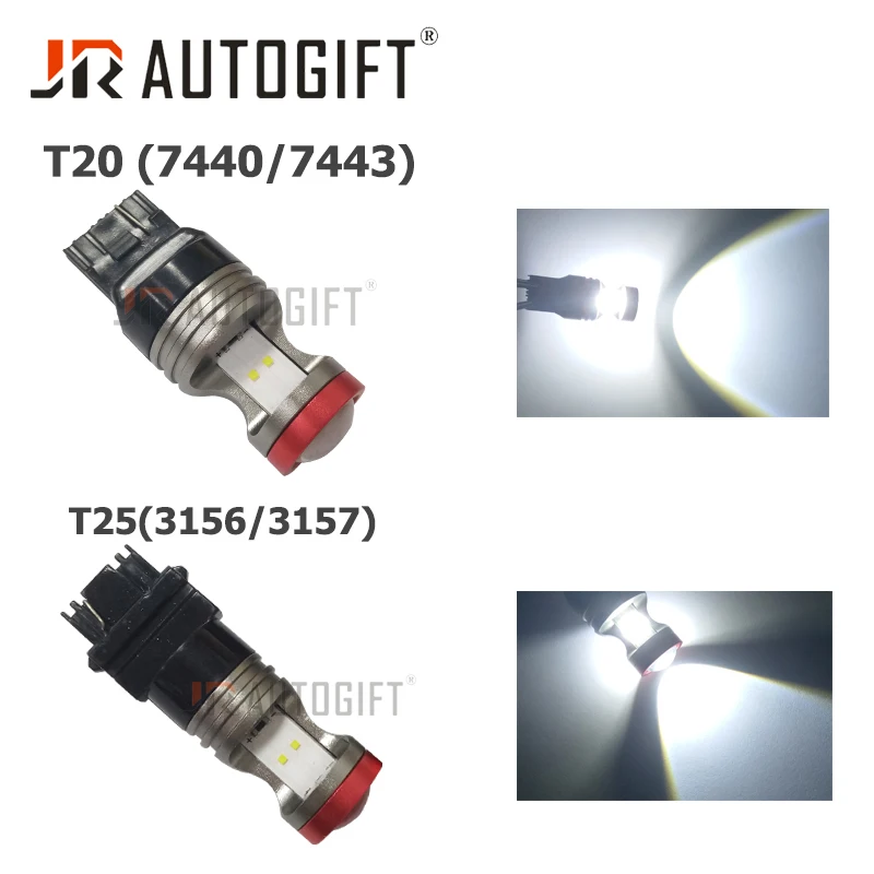 10X P21W светодиодный 1156 BA15S 1157 BAY15D LED CSP чипы лампы Canbus Free 12 24V неполярность|Сигнальная
