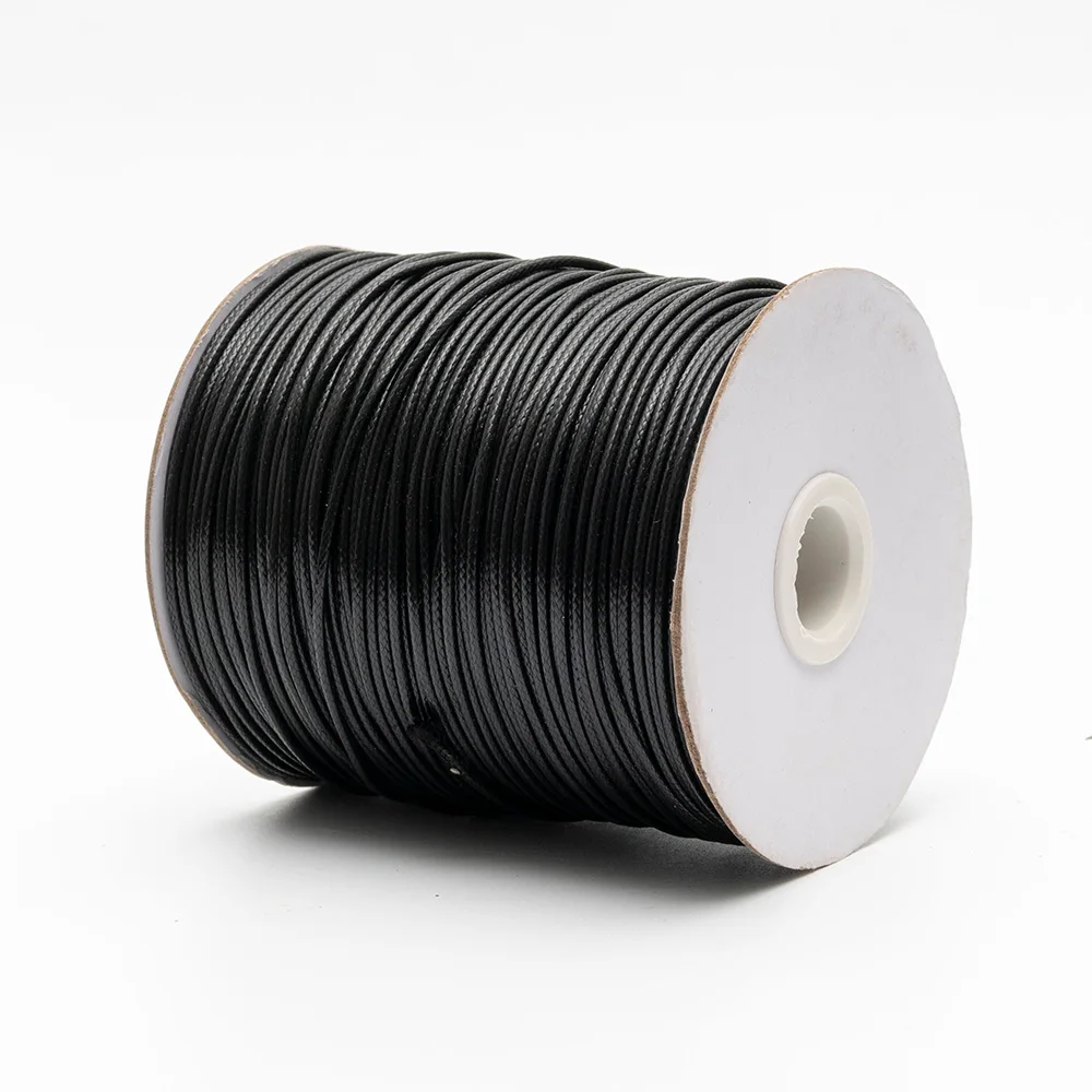 2Pcs 70M//Roll Waxed Cotton Cord 1.2mm Jewellery Making Thread String Beading