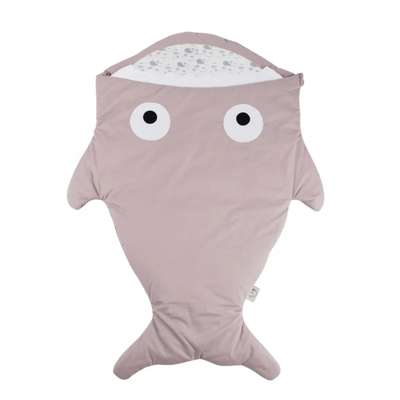 Discount  2020 Insular Cute Shark Shape Baby Sleeping Bag Infant Button Swaddle Wrap Kids Sleeping Bag