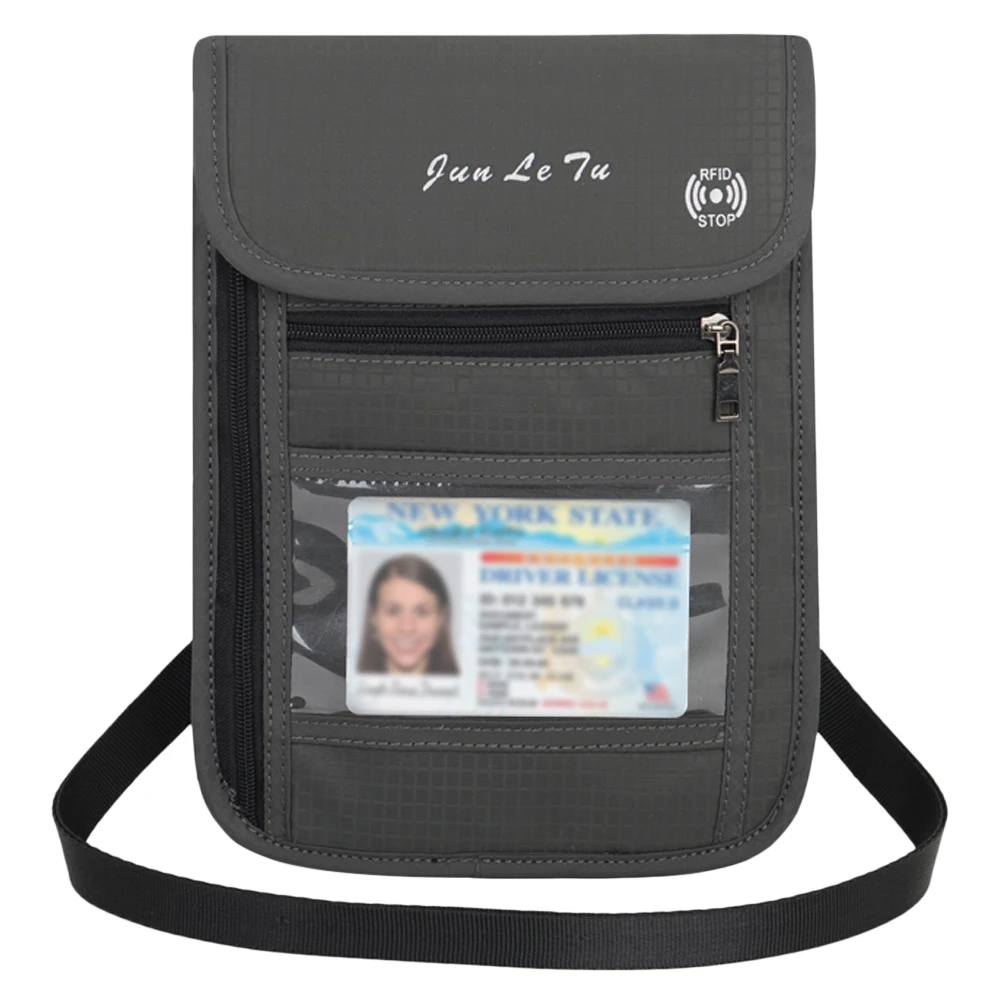 Lixada, Дорожный Чехол для шеи, кошелек с RFID, организатор EDC, сумка, держатель для паспорта, для документов, для мужчин, для женщин - Цвет: B