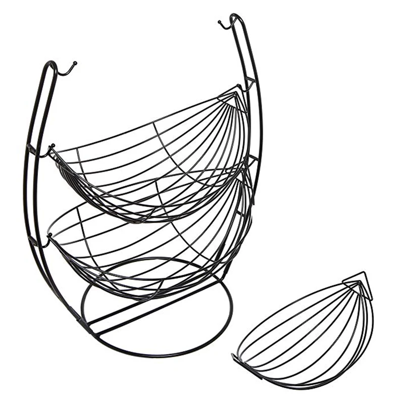 Трехслойная корзина для фруктов Колыбель железная художественная корзина для фруктов съемный фруктовый горшок корзина для фруктов 27,5x53,5 см