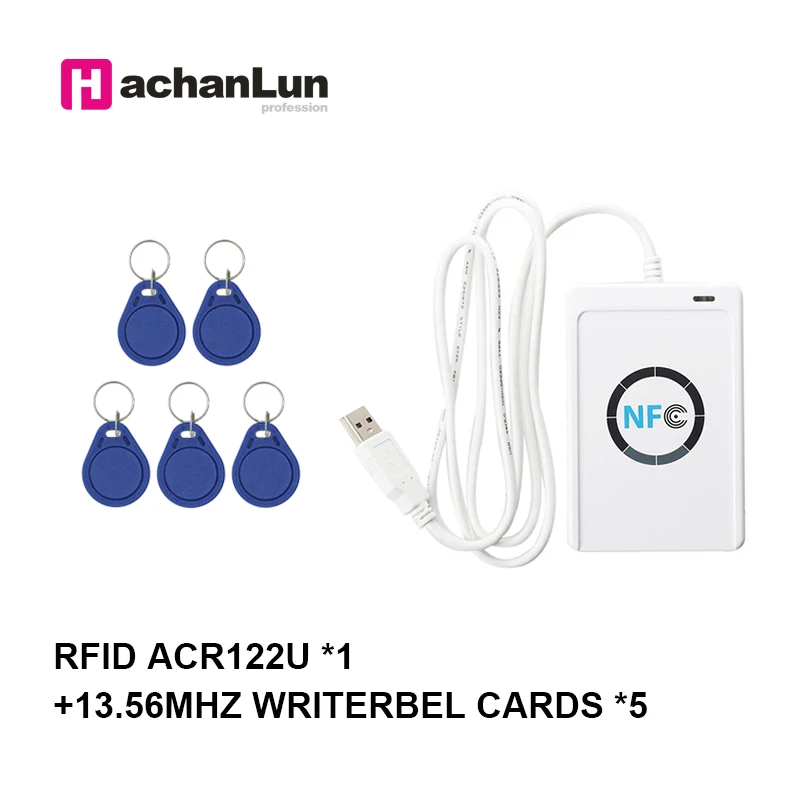 

ACR122U RFID Card Reader Communication Protocol ISO 14443/18092 Access Card Duplicator 13.56MHZ NFC Smart Card Writer