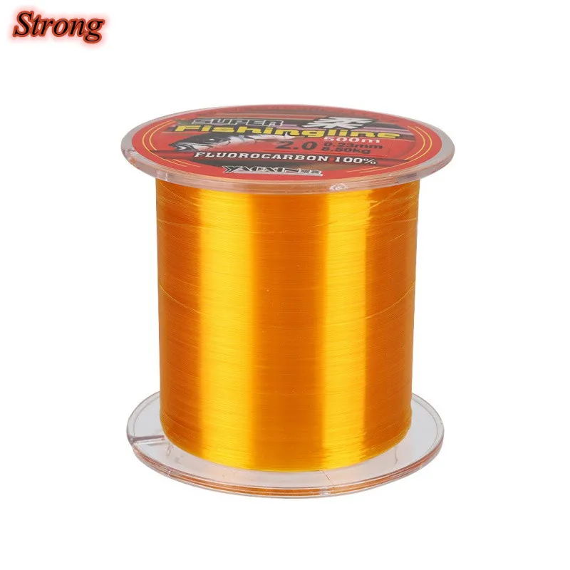 1/2/3/500M Nylon Fishing Line Fluorocarbon Coated Monofilament Fishing Leader Line Carp Strong