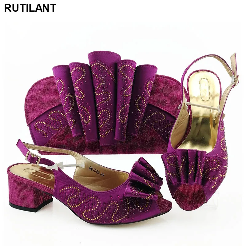 

Italian Shoes with Matching Bags for Wedding Italy Designer Shoes Women Luxury 2019 Italian Ladies Shoes and Bags To Match Set