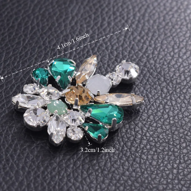 Rhinestone buttons flatback (6)