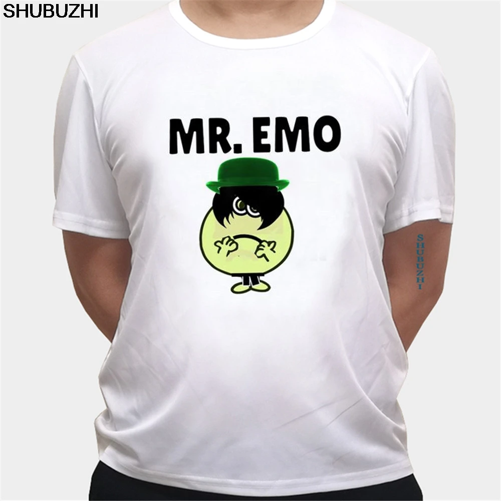 MR. EMO летняя модная футболка мужская с коротким рукавом хлопковая Футболка