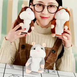 Juguete de peluche suave para niños, juguete de felpa suave que habla, graba el sonido, mascota, hámster, ratón, regalo