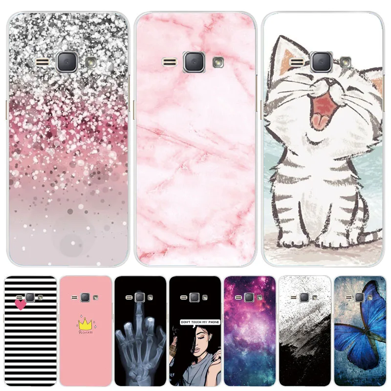 Мягкий чехол из ТПУ для Samsung Galaxy J1 2016 J120 J120F SM-J120F задняя крышка 360 полная защита