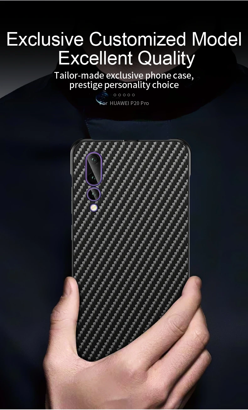 Противоударный металлический бампер чехол для huawei P20 Pro Чехол роскошные, жесткие, ПК анти-осень карбоновый каркас Корпус P20 Pro металлический корпус
