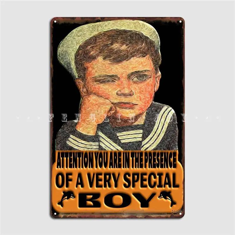 

Attention You Are In The Presence Of A Very Special Boy For Sea Lovers Poster Metal Plaque Wall Cave Mural Painting