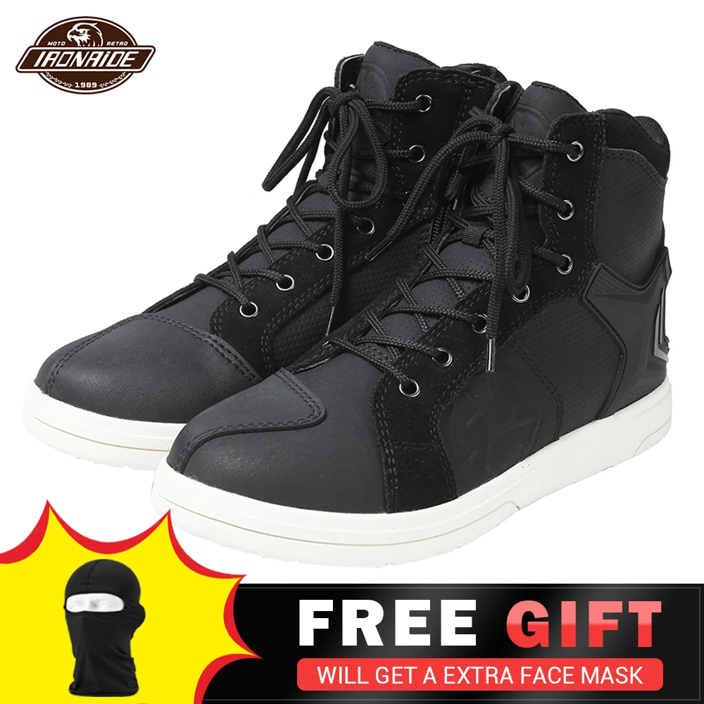 SCOYCO 2020 Men Motorcycle Boots Waterproof Motocross Boots Moto Botas Moto Motorcycle Shoes With 2pcs Shoelace