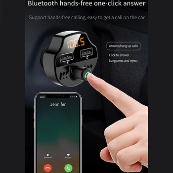

Car Mp3 PlayerDual USB Ports CVC Intelligent Noise ReductionPower-Off Memory Playback Multifunction Function Universal Charger