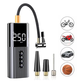 

New Inflatable Pump Mini Portable Air Compressor with LED Lighting Tyre Inflator 12V 100PSI Wire Air Pump for Car Bicycle balls
