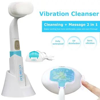 

Vibration Cleanser Soft Comfort Massage Clean Skin Care Face Brush Face Washer Cleaning Sterilization Box Set