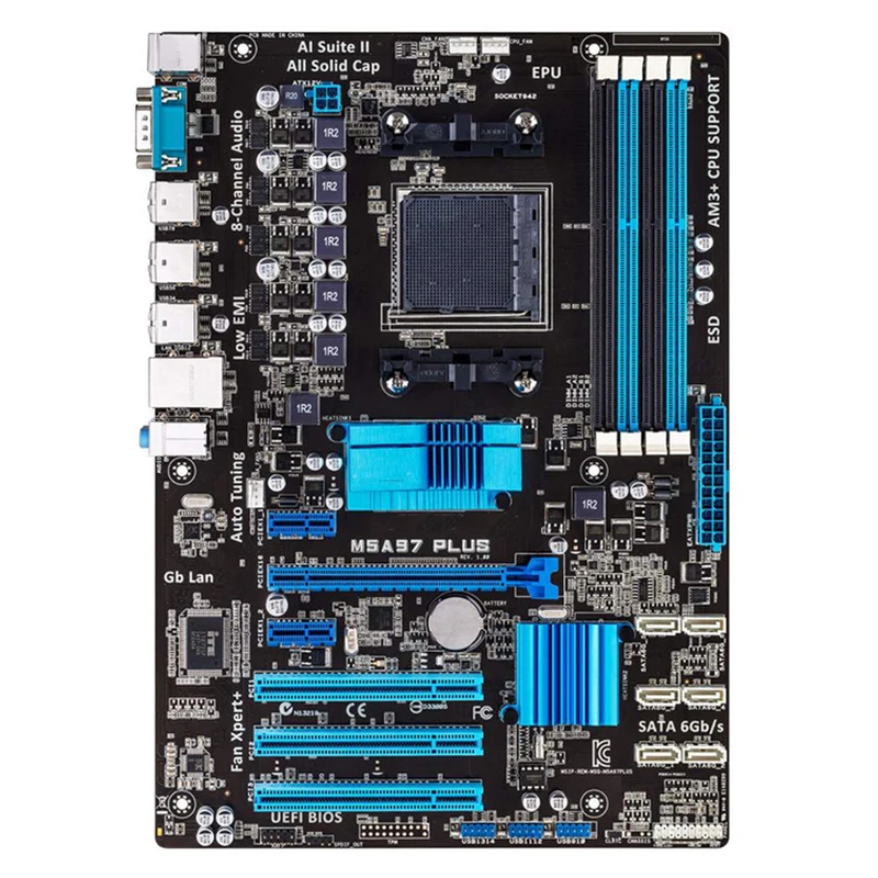 

\For ASUS M5A97 PLUS Desktop motherboard AMD 970 chipset socket AM3/AM3+ ATX DDR3 32GB SATA3.0 100% test intact