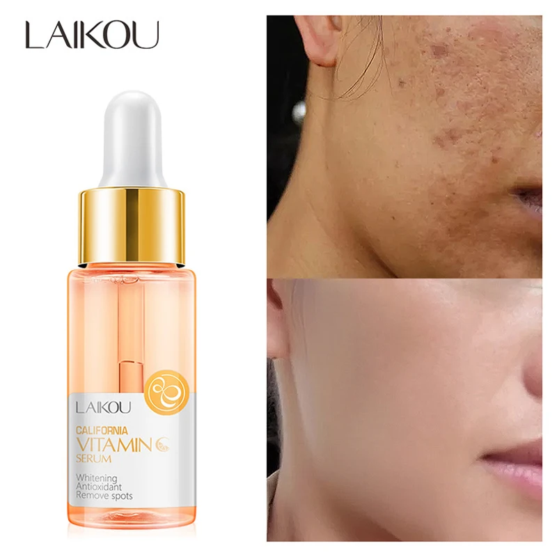 LAIKOU Vitamin C Whitening Serum Hyaluronic Acid Anti-aging Nourishing Moisturizing Firming Serum Shrink Pore Essence Face Care LAIKOU Vitamin C Whitening Serum Hyaluronic Acid Anti-aging Nourishing Moisturizing Firming Serum Shrink Pore Essence Face Care