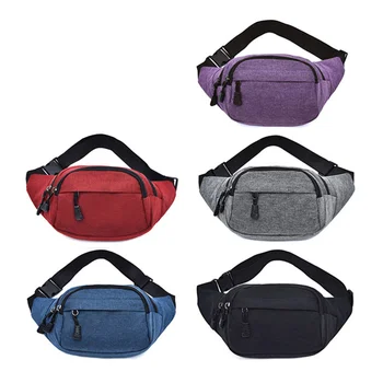 

New Unisex Women Messenger Crossbody Waist Pocket Multifunctional Waterproof Oxford Cloth Outdoor Sports Mobile Phone Chest Bag