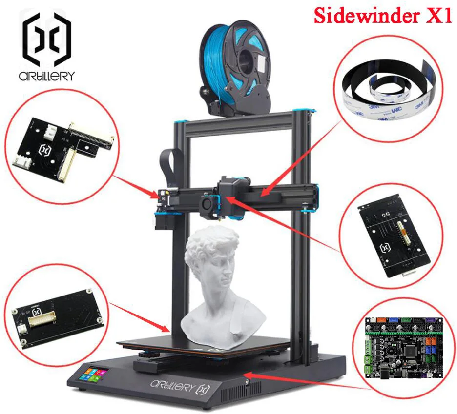 2020! Подходит для 3D принтера Sidewinder X1 и Genius Материнская плата PCB комплект|Детали