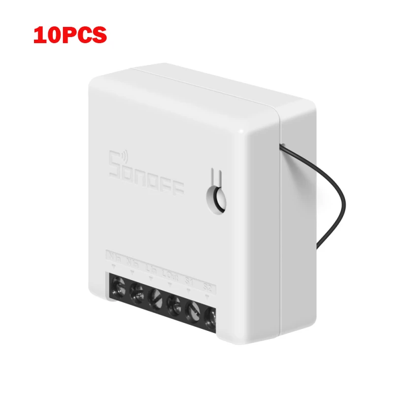 3/5/8 шт. Itead SONOFF Мини DIY интеллектуальных домашних Wi-Fi пульт управления eWeLink Поддержка внешний переключатель работы с Alexa Google home - Комплект: 10PCS