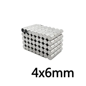 

20/50/100pcs 4x6 mm Search Minor Diameter Magnet 4mmX6mm Bulk Small Round Magnets 4x6mm Neodymium Disc Magnets 4*6 mm