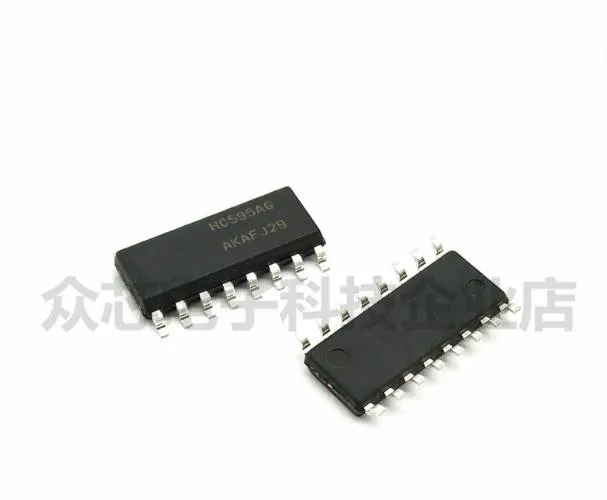 Новый оригинальный 100 шт./лот MC74HC595ADR2G MC74HC595ADR2 HC595A лапками углублением SOP 16|Пульты