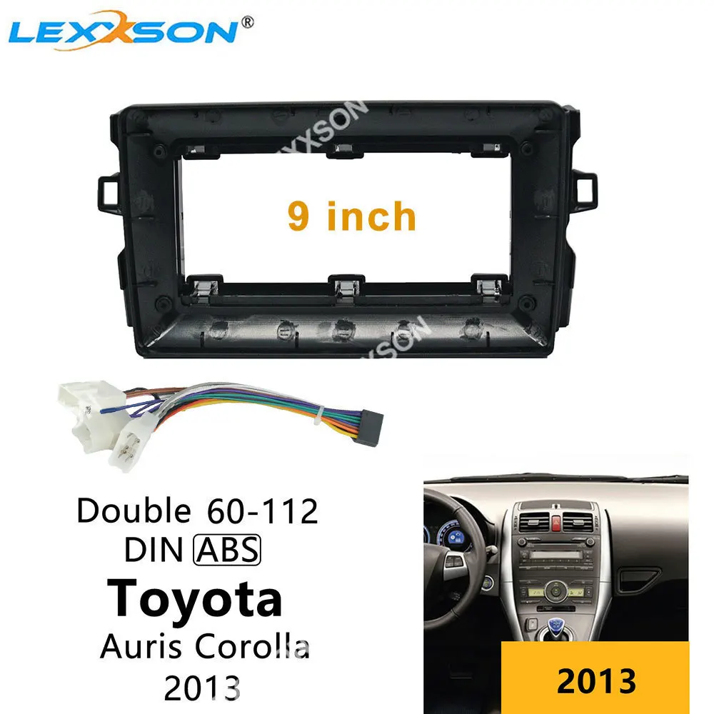 9-дюймовая 1 Din Автомобильная панель для Toyota Auris Corolla 2013 аудиоадаптер Facia монтажная