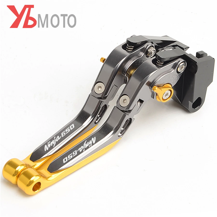 Titanium Gold Мотоцикл с ЧПУ Рычаги Тормозная система сцепления для KAWASAKI NINJA 650 650R ninja650 аксессуары - Цвет: Titanium Gold