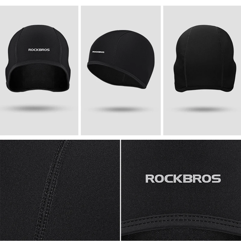 ROCKBROS зимняя теплая велосипедная шапка Спортивная маска для бега катания на лыжах