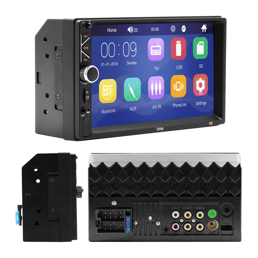 Автомобильное радио AUSEK 2din 7 "с сенсорным экраном Mirrorlink Авто Радио Bluetooth стерео