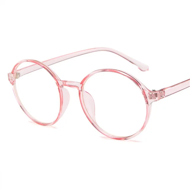Oulylan очки оправа Мужские Винтажные круглые оправы для очков для женщин прозрачные линзы оптические очки унисекс - Цвет оправы: pink