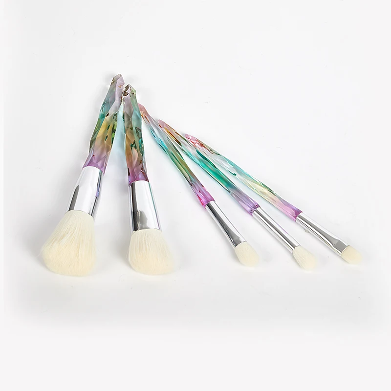 Crystal Makeup Brushes Eyeshadow Eyebrow Cosmetics for Face Fan Make Up Brush | Красота и здоровье