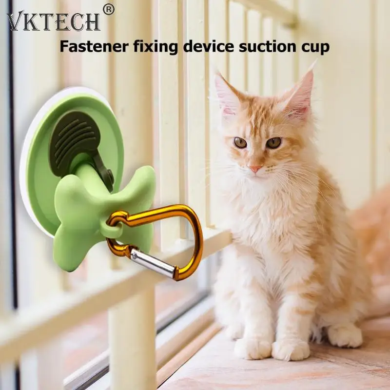 Portable Pet Buckle Dog Cat Traction Sucker Portable Outdoor Parking Wall Bracket Holder Pet Fixing Device Pet Supplies