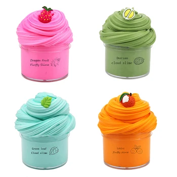 

200ml New Fruit Charms Slime Cotton DIY Modeling Clay Toys for Putty Soft Light Plasticine Supplies Slime Antistress for Kids