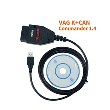 Vag k + pode comandante 1.4 com cabo diagnóstico da relação da microplaqueta obd2 de ftdi ft232rl pic18f258 para v com audi/skoda/seat