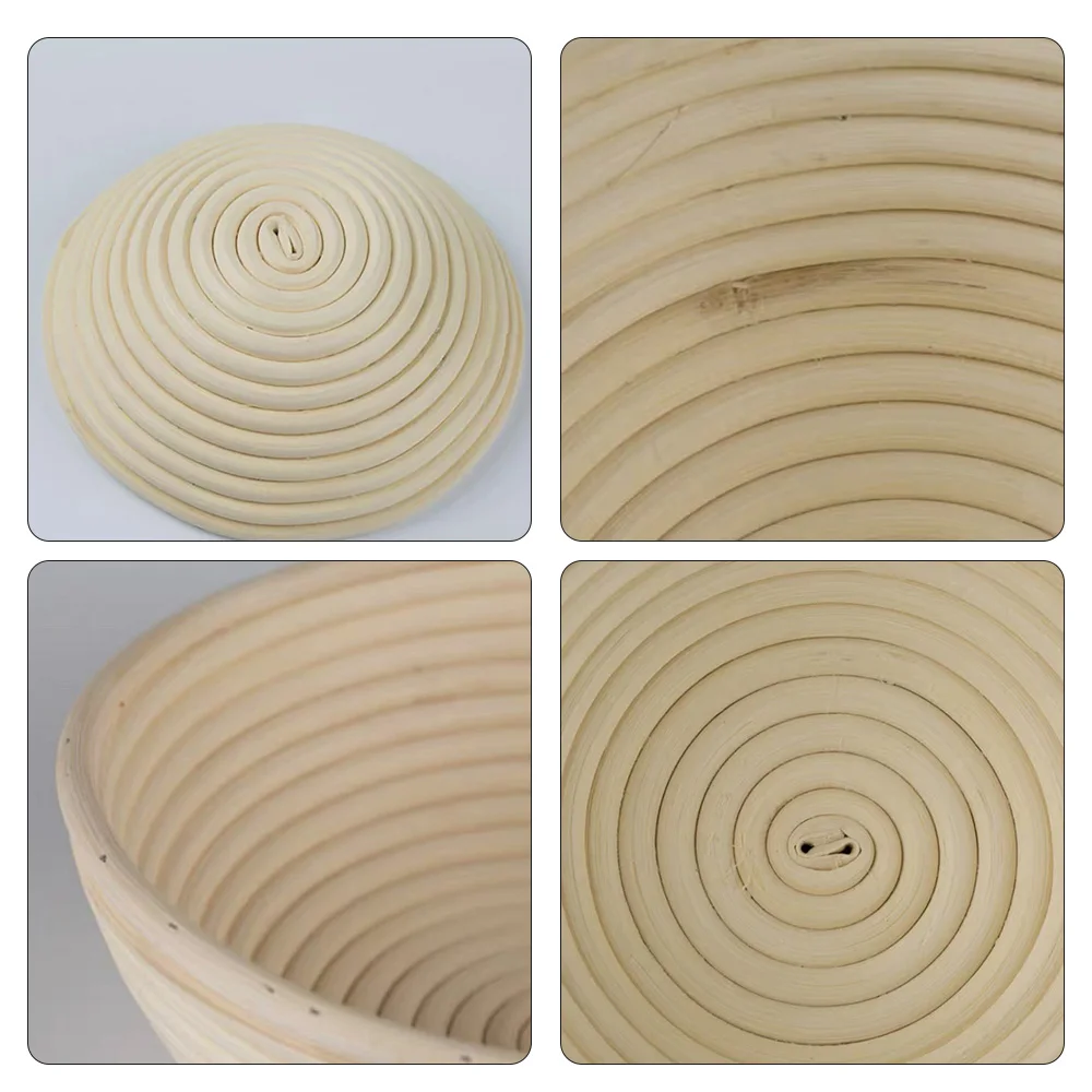 Bread Baguette Dough Basket Wicker Basket Round Oval Bread Fermentation Rattan Basket Kitchen Storage Container Bakery Cafe