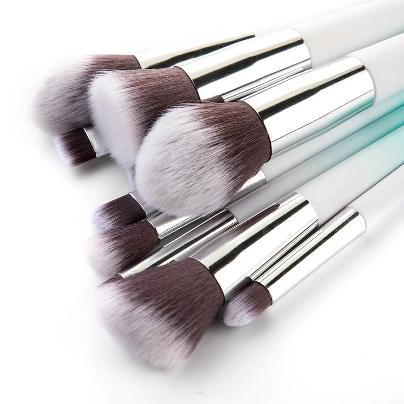 

10 Pcs Profession Makeup Brushes Set Foundation Powder Blush Eyeshadow Concealer Lip Eye Makeup Brush Cosmetics Beauty Tools