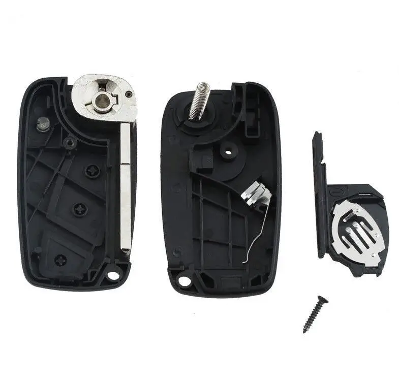 2 кнопки флип складной дистанционный Автомобильный ключ чехол Корпус Fob пустой для FIAT Iveco Punto Ducato Stilo, Panda Idea Doblo Bravo