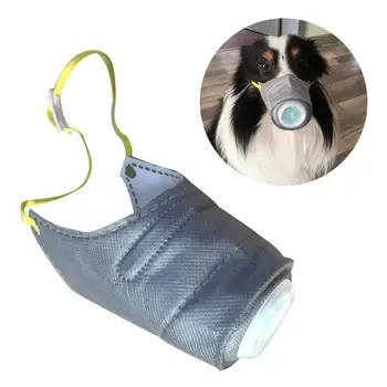 

Dog Protective Muzzle Mask Adjustable Breathable Pet Masks Dog Travel Dust-Proof Masks Dog Training Muzzle For Pet Health