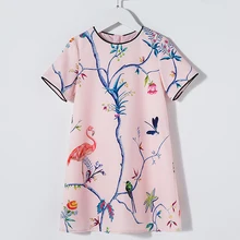 Beenira/платье в европейском и американском стиле; коллекция года; Летнее Детское платье принцессы с рисунком короны журавля; От 4 до 14 лет Одежда для больших девочек