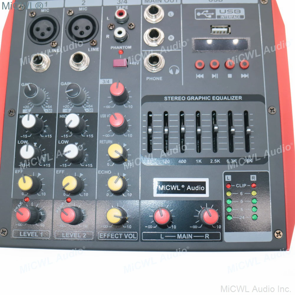 MG4 MiCWL Portable Bluetooth 4 Channel Audio Mixer