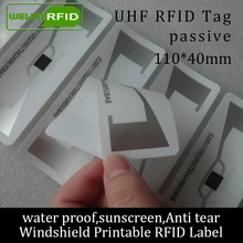 RFID метка UHF стикер лобовое стекло автомобиля EPC6C 915m860-960M водонепроницаемый солнцезащитный крем анти-слеза adhensive пассивный для печати RFID этикетка