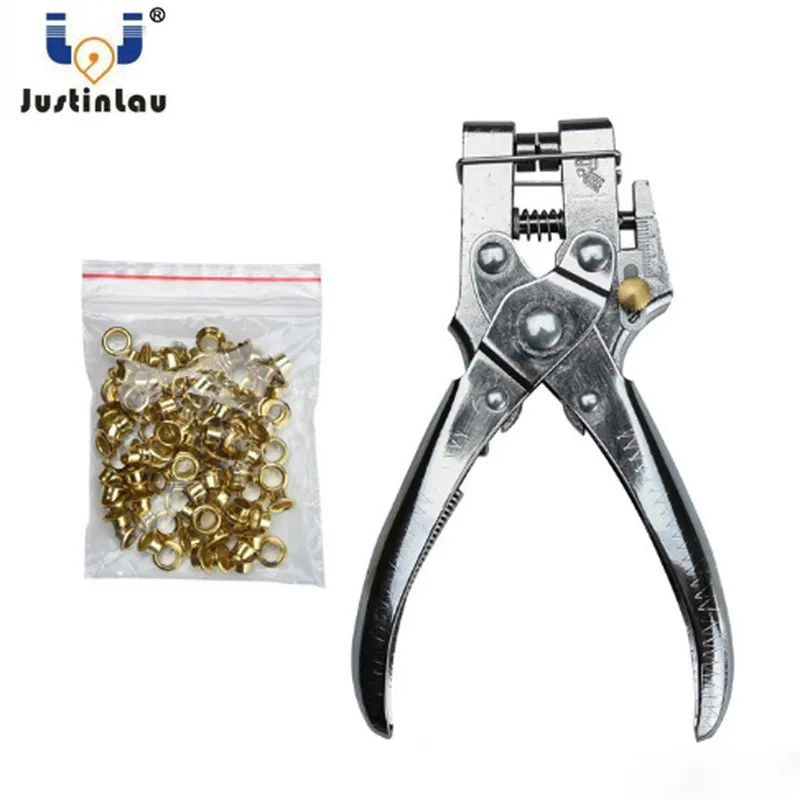 

JUSTINLAU Multi-function 5mm punch pliers Paper punch Corns pliers Belt punch tools with the rivets